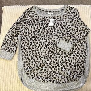 Maurices Animal Print Knit Top